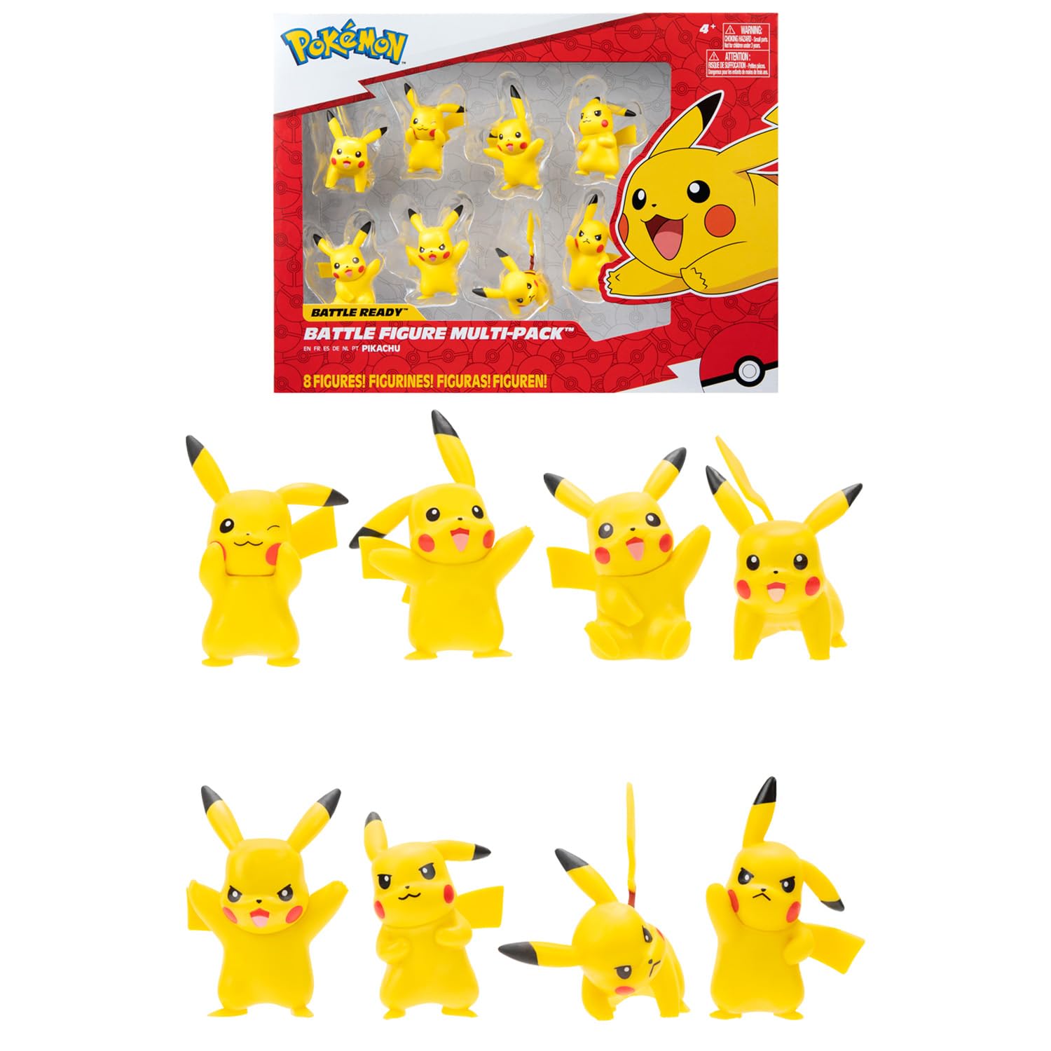 Pokémon Battle Feature Vinyl Figures Set of 8 Pikachu 5 cm