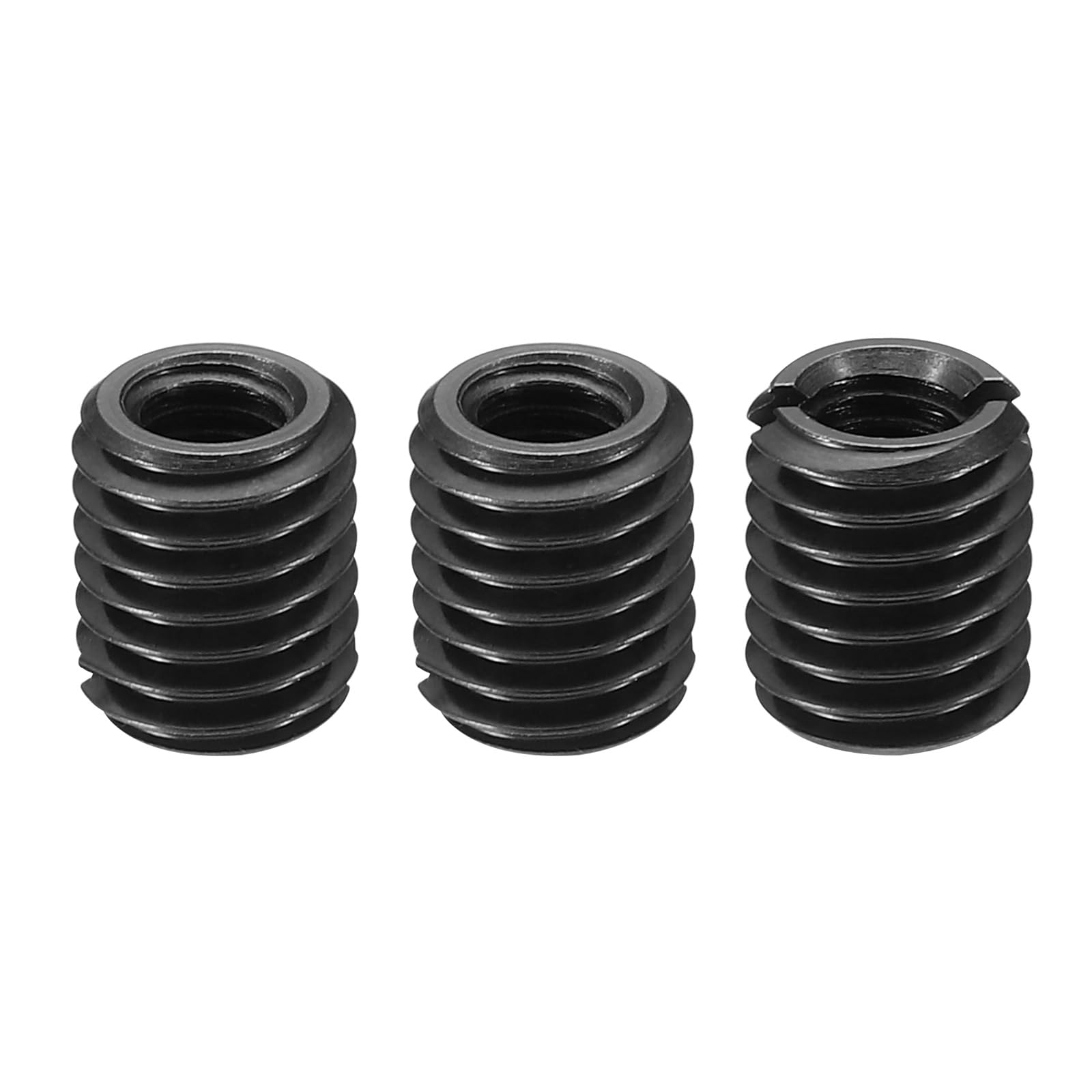 PATIKIL Grade 8.8 Carbon Steel Threaded Repair Insert Nut, 3pcs M6x1 Female to M10x1.5 Male High Strength Screw Sleeve Inserts Reducing Adapter Reducer 12mm