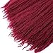 18 Inch Marley Braiding Hair Synthetic Afro Kinky Marley Hair for Twists 3 Packs Marley Twist Braiding Hair Extensions Soft And Fluffy (#BUG)