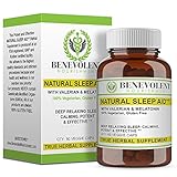 Natural Sleep Aid - True Herbal Supplement With Organic Valerian Root & Melatonin - Potent & Effective Non Habit Forming - 100% Vegetarian & Gluten Free Formula