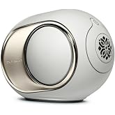 Devialet Phantom Ultimate 98dB - Home Audio Speaker - Light Pearl | Zero Distortion Sound - High-Resolution processing - Multiroom sync - Premium Audiophile Quality - Bookshelf Placement