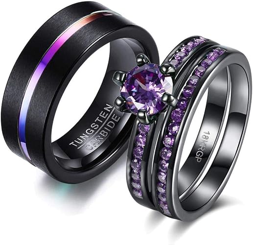 loversring Two Rings Promise Rings Bridal Sets Engagement Rings His