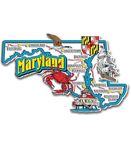 Maryland Crab Flag Shot Glass - USA Made Barware Collection