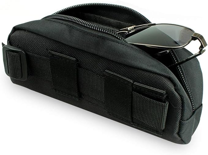 Gexgune Tactical Molle Portable Sunglasses Case Eyeglasses
