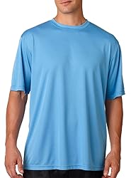 A4 Mens Cooling Performance Crew, XL, Light Blue