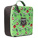 JINX Minecraft Scatter Creeper Insulated Kids School Lunch Box, Green, 8.5