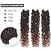 6 Packs Goddess Locs Crochet Hair Wavy Curly Faux Locs Synthetic Hair Extensions Dreadlocks Low Temperature Braiding Hair 1b/27(14