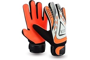 EFAH SPORTS Soccer Goalie Goalkeeper Gloves for Kids Boys Children Football Gloves with Strong Grips Palms