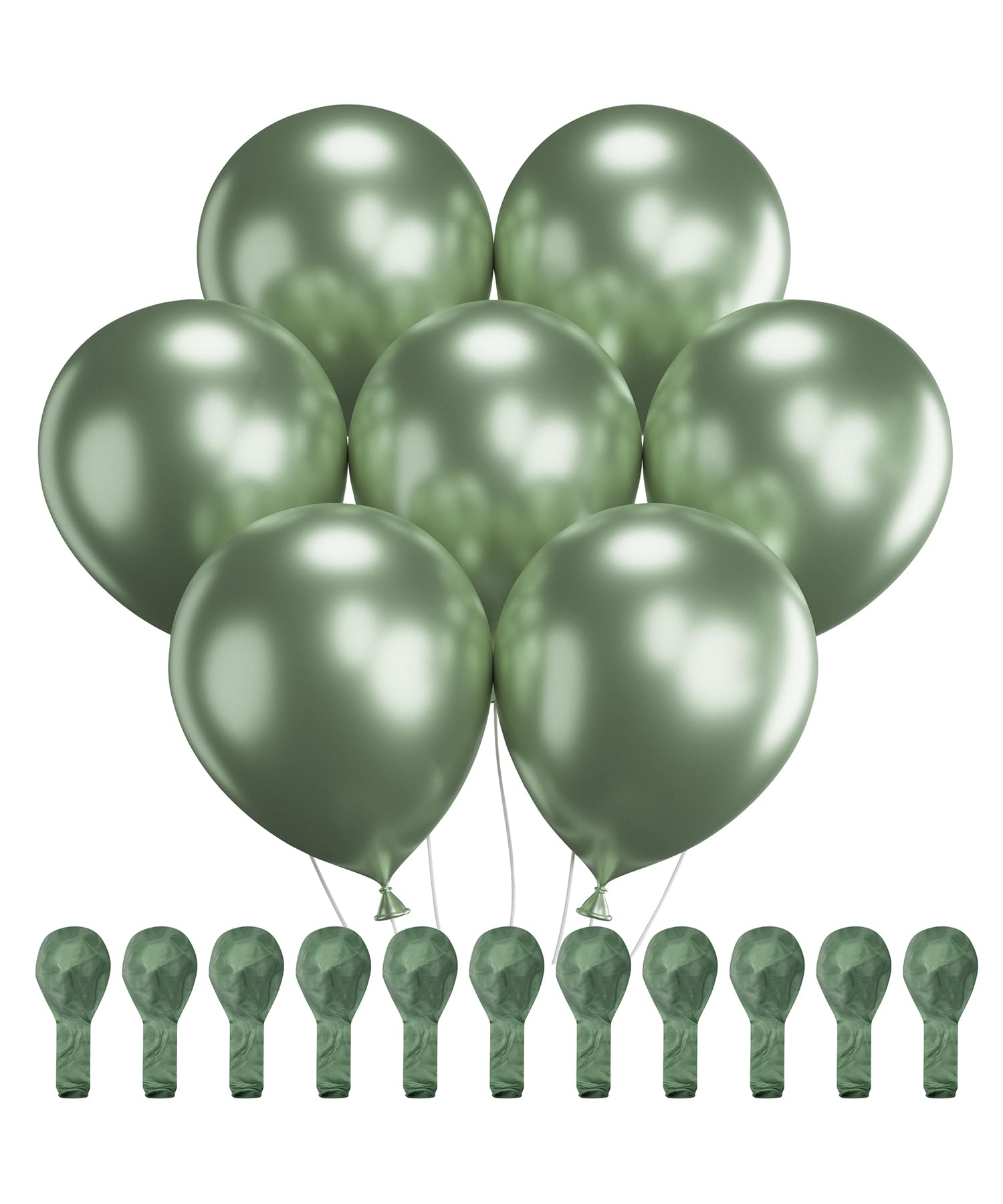 Mr. Pen- Metallic Balloons, 12 Inch, 54 Pack, Metallic Green Balloons