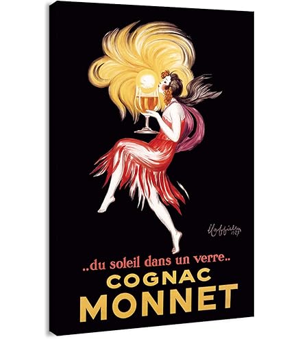 Amazon.com: Cognac Monnet Poster Leonetto Cappiello Vintage French