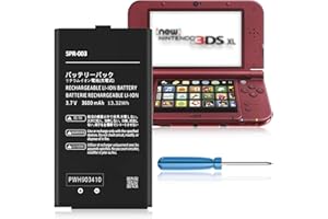 JDIRLDL 3DS XL SPR-003 Battery,3600mAh Replacement Battery for New 3DS XL RED-001 SPR-A-BPAA-CO and Nintendo 3DS LL SPR-003