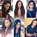 Eerya 3 Packs Goddess Locs Crochet Hair 18 Inch Curly Faux Locs Crochet Braiding Hair Extensions for Black Women Synthetic Pre-looped Wavy Goddess Faux Locs Crochet Hair (3Packs/Lot, 1B/27#)