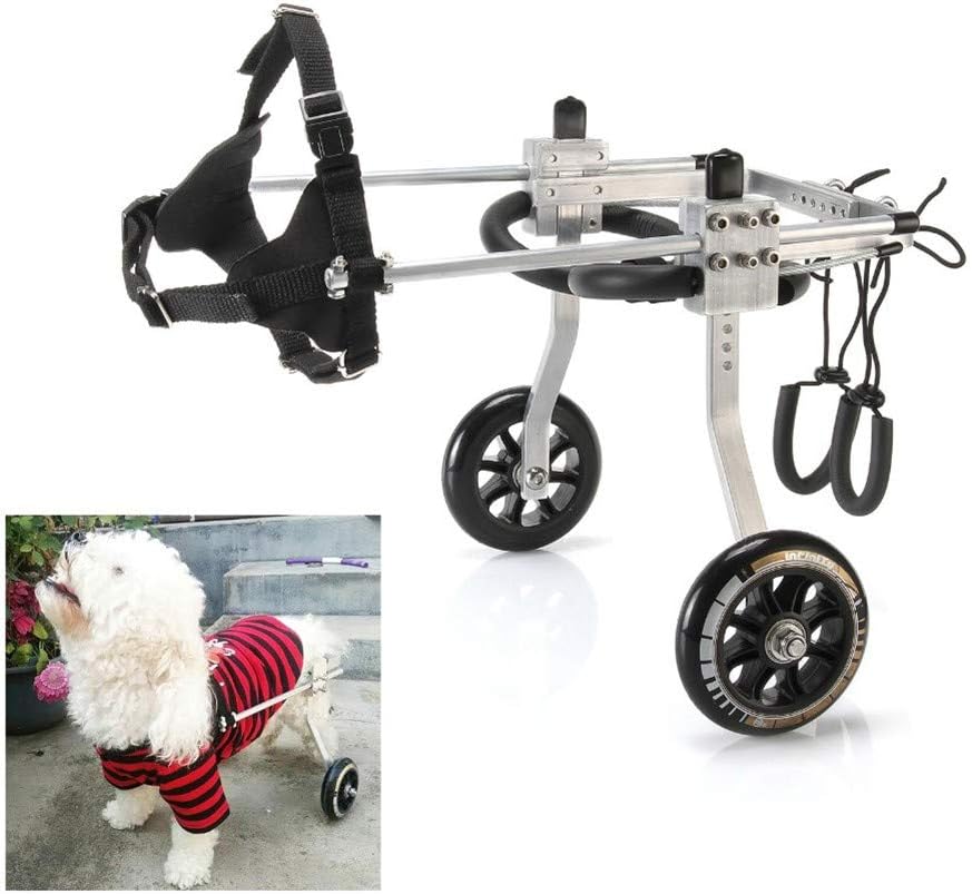 BEST WALKING Adjustable Dog Wheelchair Paralyzed Hind Leg Rehabilitation Dog Cart Wheels Pet Mobility Aids For Disabled Dog General Paralysis Dog Scooter （1-75kg）