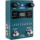 FLAMMA FS21 Drum Machine Looper Pedal Guitar Pedal with 160 Minutes Recording Capacity 100 Drum Grooves Support Software Edit