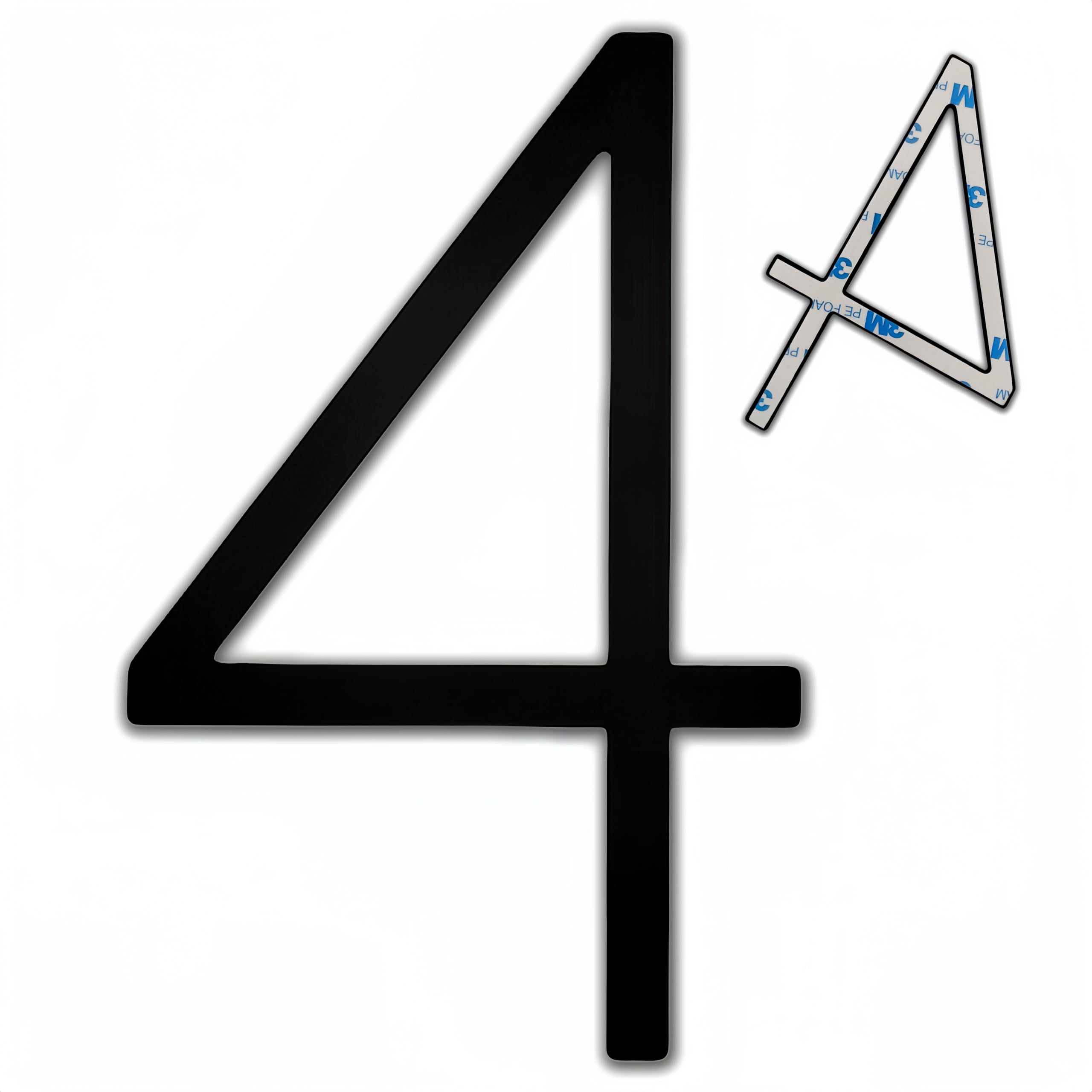 TILUODA 5 inch self-adhesive house number, modern