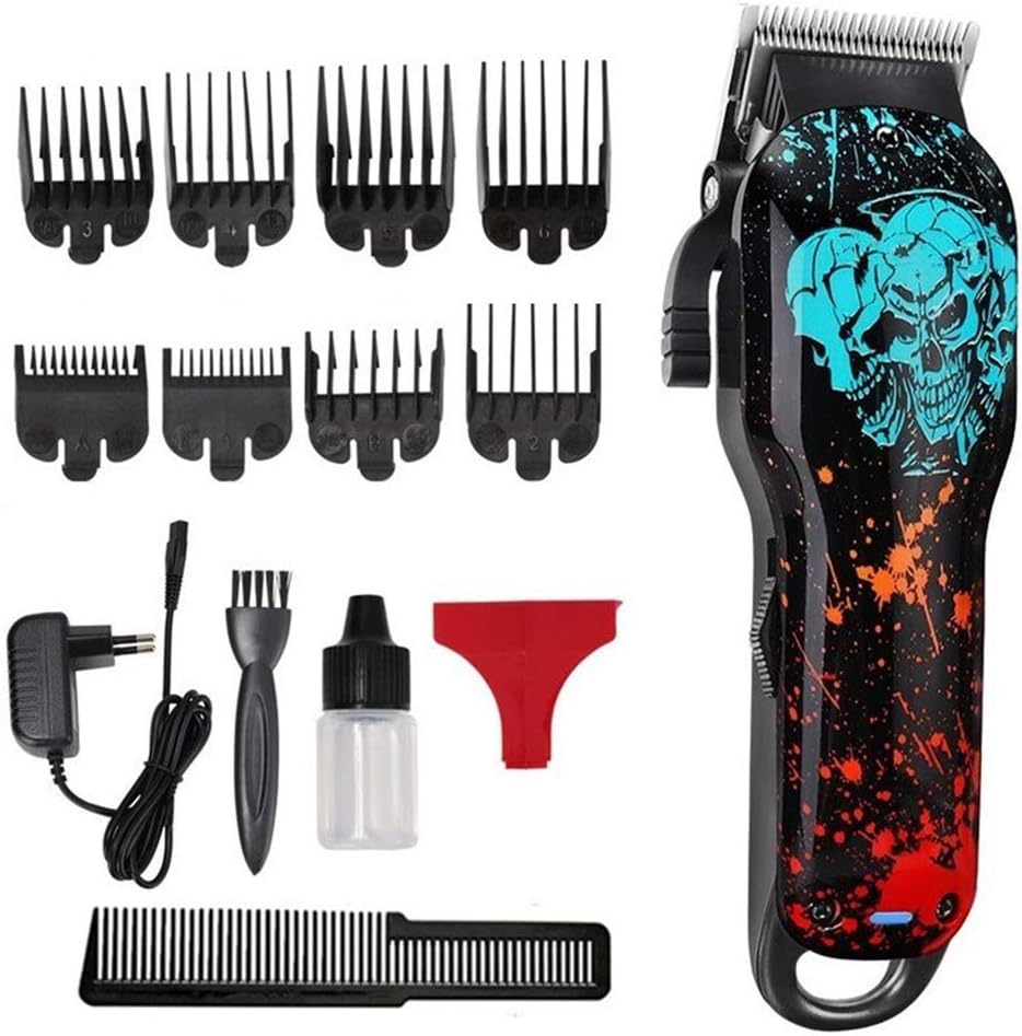 Electric Cordless Hair Clippers, NOMSOCR Professional Rechargeable Hair Trimmer Hair Cutting Tools Kit for Men Kids (Black)