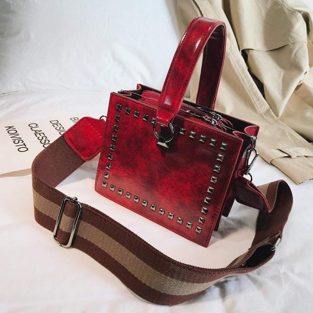 Rivet Small Square Bags Fashion Handbags Design Women'S Shoulder Handbags Ladies Totes Women Crossbody Bag