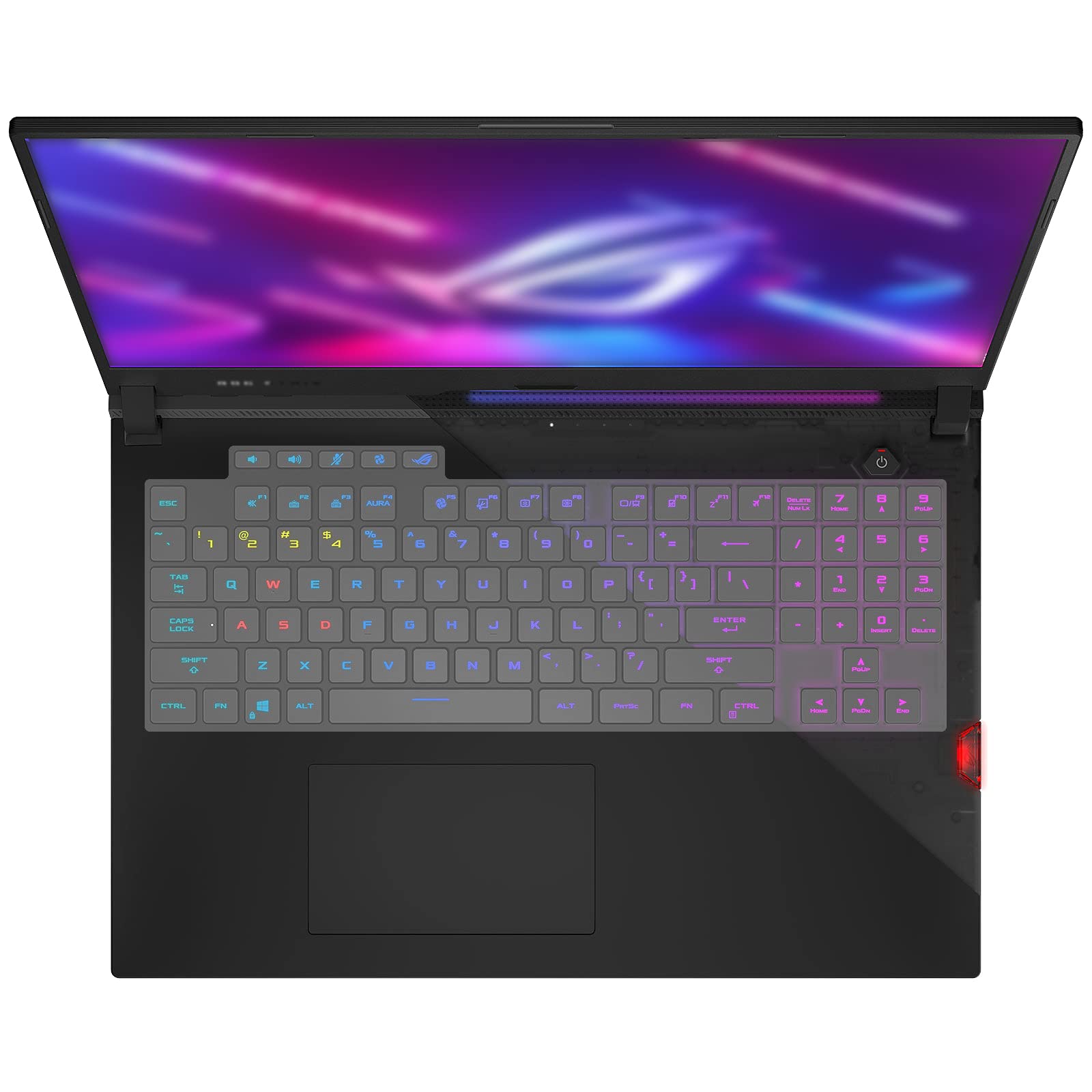 MiNGFi TPU Keyboard Cover for ASUS ROG Strix SCAR 17 G733Q G733QS (2021) G733QSA - Transparent