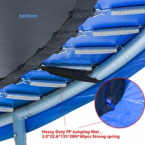 10 FT Trampoline Combo Bounce Jump Safety Enclosure Net W/Spring Pad BestMassage