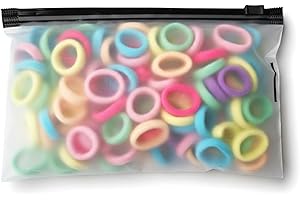 100 Pcs Hair Ties for Girls Colorful Small Rubber Bands No Damage Elastic Band Soft Ponytail Holders (Color A)