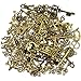 XONOR 125Pcs Antique Bronze Vintage Skeleton Key Charms DIY Necklace Pendant for Handmade Jewelry Making Wedding Party Favor & Birthday Party