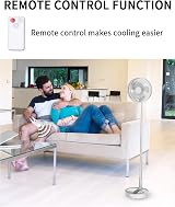 UN Desk Fan Air Circulator USB Battery Powered Remote 4 Speed view 5