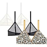 Women Mesh Sheer Bra See Through Unlined Wireless Lace Bra for Women