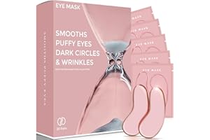 Rokelos (20-Pairs) Under Eye Patches, Eye Mask & Hyaluronic Acid Eye Patches For Puffy Eyes, Dark Circles, Puffiness, Refresh,Revitalizing, Wrinkles (Pink)