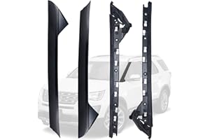 IVONNEY Windshield Trim Molding A-Pillar Fit for Ford Explorer 2011-2019 Window Trim, Replaces 926-450, 926-451, BB5Z7803137AA, BB5Z7803145AA, BB5Z7803136AA, BB5Z7803144AA (Left, Right, Outer, Inner, 4 Pack)