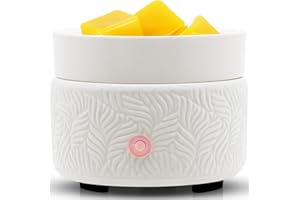 BOBOLYN Wax Melts Candle Warmer Burner - Ceramic Fragrance Wax Warmer 3-in-1 Essential Oil Burner Electric Scented Fragrance Candle Melter for Scented Wax Tart Cube Aromatherapy Home Office Bedroom Gifts