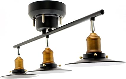 Amazon 3灯シーリングライト レトロモダン ブラック Reudo Lighting Products For Led シーリングライト 通販