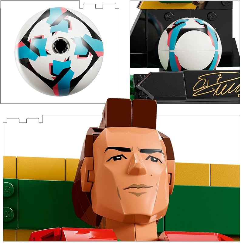Editions Cristiano Ronaldo – Fußballlegende Spielzeug - 3D Figuren Modellbau - DIY Kinderzimmer Deko - Geschenk für Jungen, Mädchen ab 12 Jahren und Erwachsene Sportfans - 43016 — Foto 6 von 8