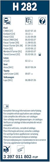 Bosch Scheibenwischer Rear H2 Lange 280mm Scheibenwischer Fur Heckscheibe Amazon De Auto