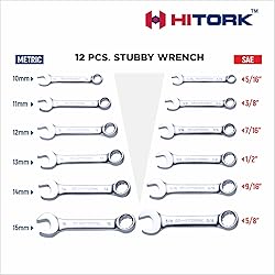 HITORK 32-Piece SAE & Metric Combination Wrench Set