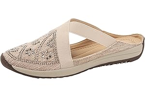 Sandals Womens Dressy Fashion Closed Toe Slip on Slippers for Women Casual Wedge Sandals Indoor Outdoor