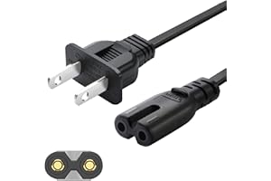 Chanzon 6ft(1.8m) Power Cord for PS5 PS4 PS3 Xbox One S & X Power Cord Hp Officejet Envy Canon Printer Series X/S Consoles 2 Prong 1-15P IEC320 C7 Plug 7A 125V Universal Figure 8 Cable (UL Listed)