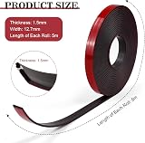 BUZIFU Magnetic Tape Self Adhesive Set A and B 5m Rolls 12.7mm Wide view 2