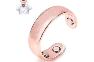 KOFISNI Auvulis Migraine Rings for Women Men Lymphatic Vitality Magneti Fatigue Relief Rings Stainless Steel Adjustable Rings