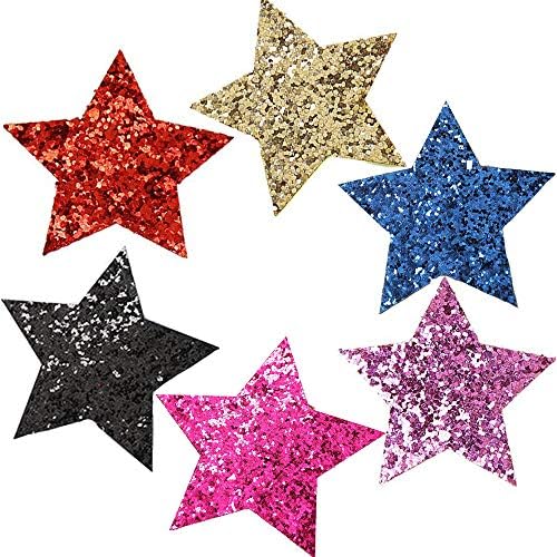 Star Motif Hair Clips, Stars, Babies, Hair Clips, Babies, Toddlers, Girls, Boys, Handmade Hair Access, Hair Clips, 6 Colors Available