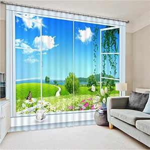 WKJHDFGB Cortinas Insonorizadas Cortinas De Ventana Cuarto De Estar