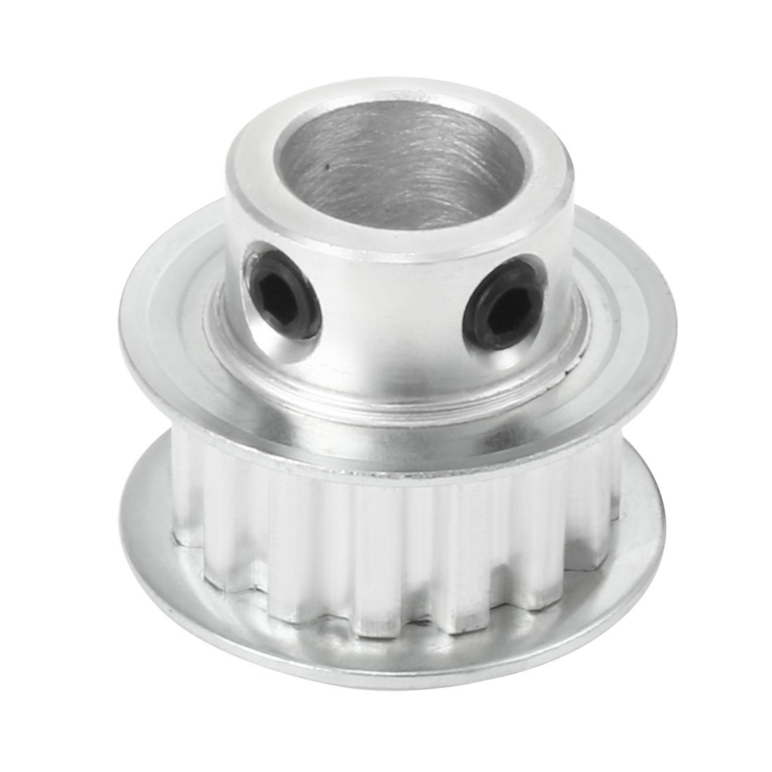 sourcingmap Aluminum XL 15 Teeth 12mm Bore Timing Belt Idler Pulley Flange Synchronous Wheel for 10mm Belt 3D Printer CNC