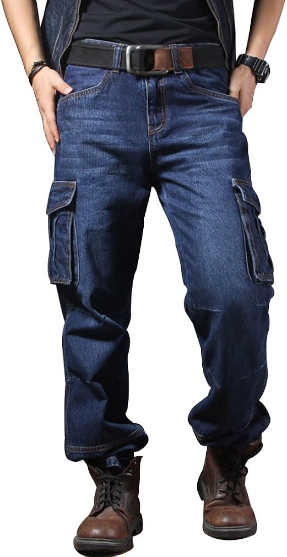 cargo biker jeans