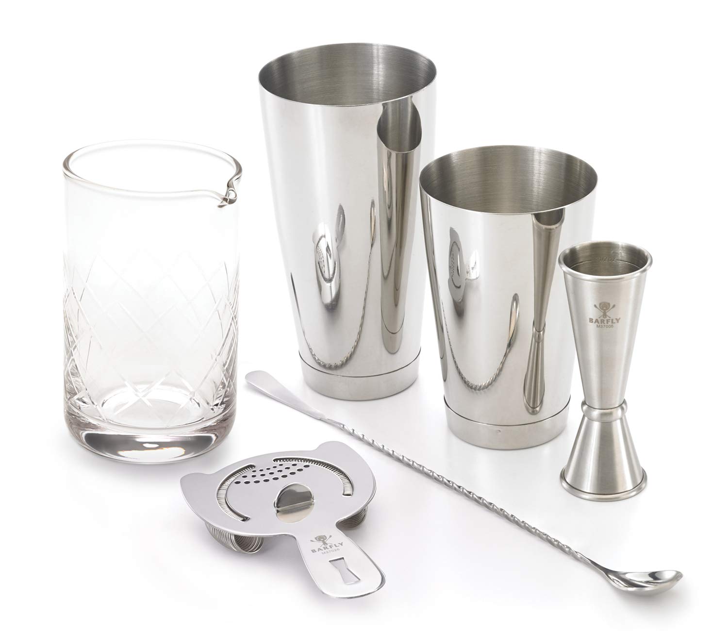 Barfly Essential Deluxe Mixing Cocktail Kit, Stainless Steel (M37131)