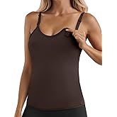 Ninee Womens Maternity Nursing Tank Tops with Built in Bra for Breastfeeding Adjustable Straps Camisoles Cami Tanks