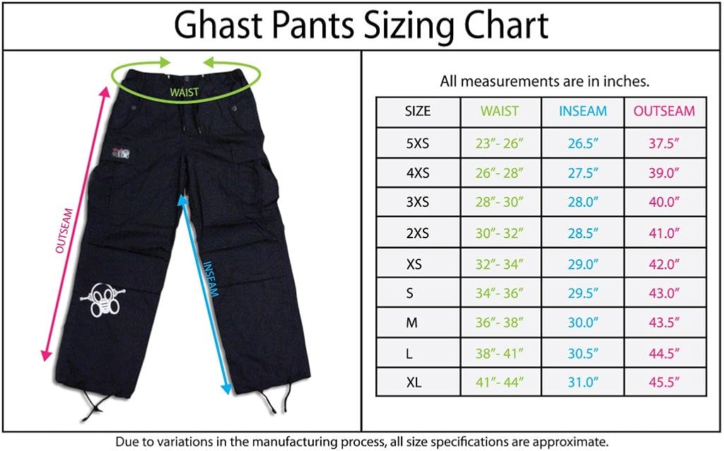 Ghast Unisex Cargo Drawstring Rave Dance Shorts: Clothing