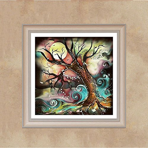 Norbi Painting With Diamonds, Life Tree Embroidery Diamond by Number Kits Rhinestone Painting Cross Stitch Kit Wall Art Decor for Kids Adult Beginner - Thumbnail 3