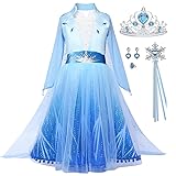 Luzlen Girls Princess Costume Kids Queen Halloween