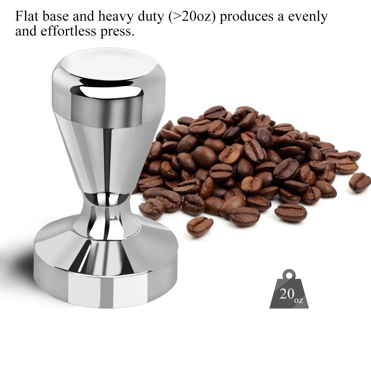 Coffee, Tea & Espresso Parts Home & Garden 51mm Coffee Tamper Premium Stainless Steel Espresso