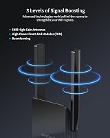 BrosTrend AX3000 WiFi 6 Extender Booster with Gigabit Port Dual Band view 4