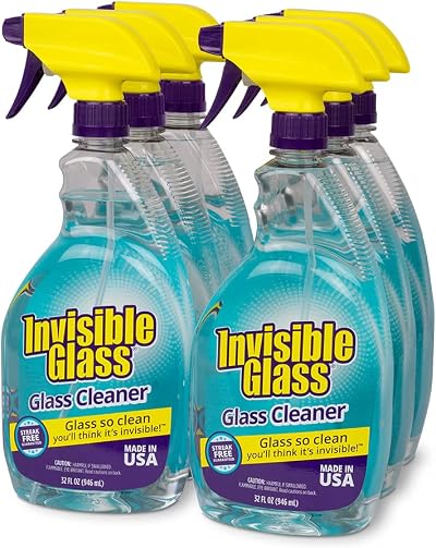 Invisible Glass Premium Glass Cleaner 32 oz 6 Bottle Pack 92196-6PK